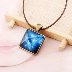 Pyramid glow-in-the-dark pendant