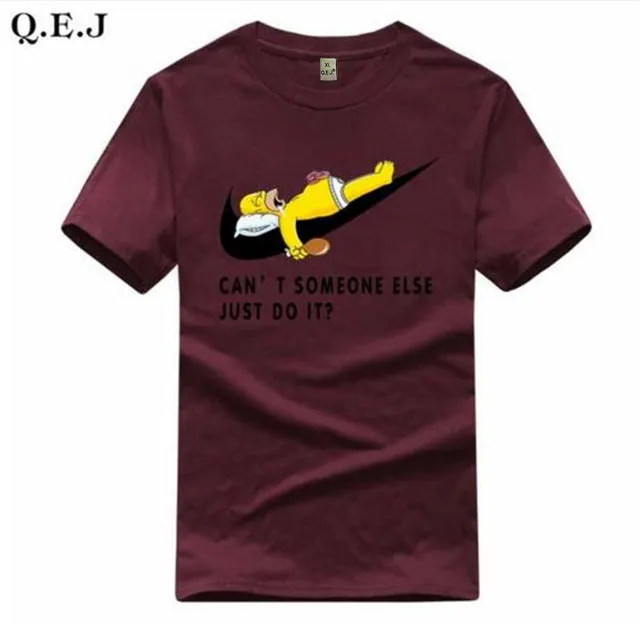 Q.E.J 2016 New Letter Print T Shirt Mens Black And White Comic Con Cosplay T-shirts Summer Skateboard Tee Boy Skate Tshirt Tops