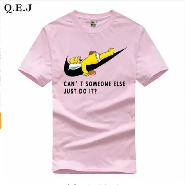 Q.E.J 2016 New Letter Print T Shirt Mens Black And White Comic Con Cosplay T-shirts Summer Skateboard Tee Boy Skate Tshirt Tops