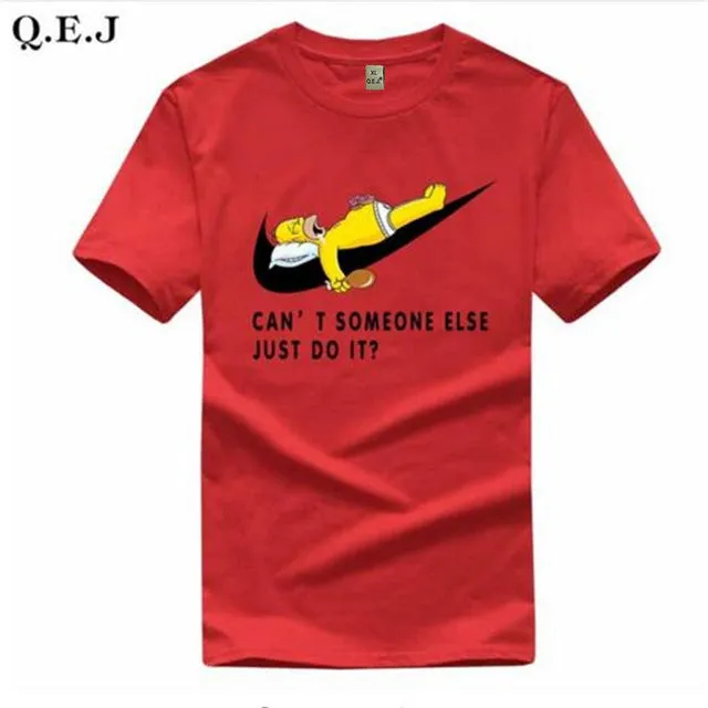 Q.E.J 2016 New Letter Print T Shirt Mens Black And White Comic Con Cosplay T-shirts Summer Skateboard Tee Boy Skate Tshirt Tops