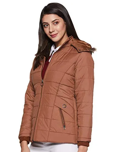 Qube By Fort Collins Women's Jacket (685AZ_Dark Tan_Medium M)