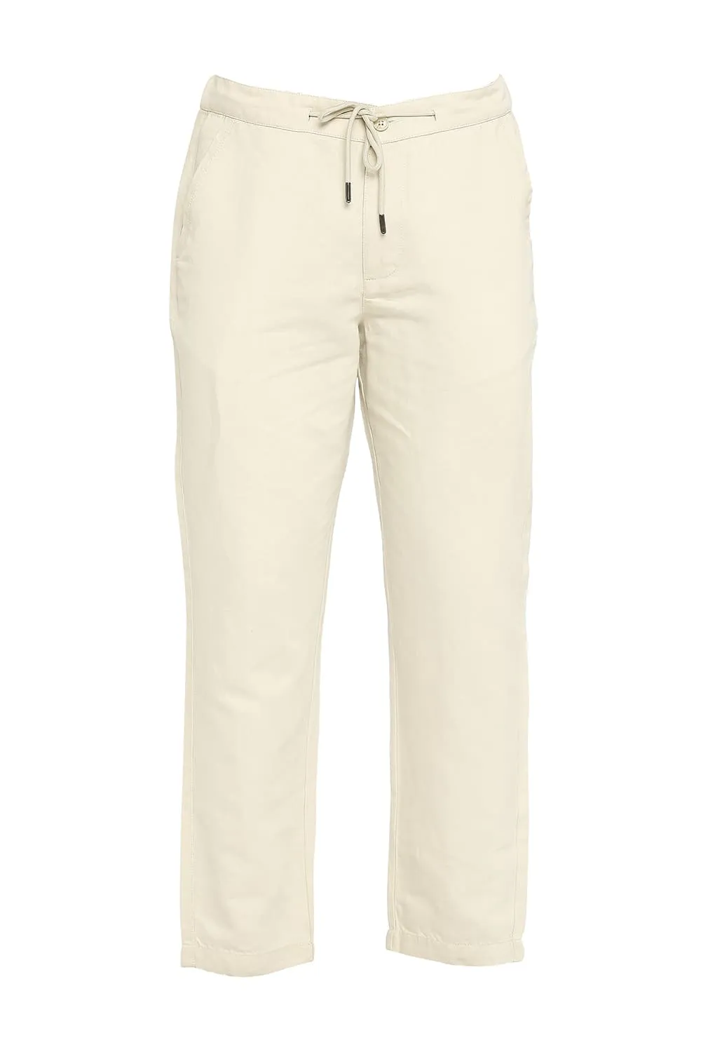 Relaxed Fit Linen Cotton Trousers