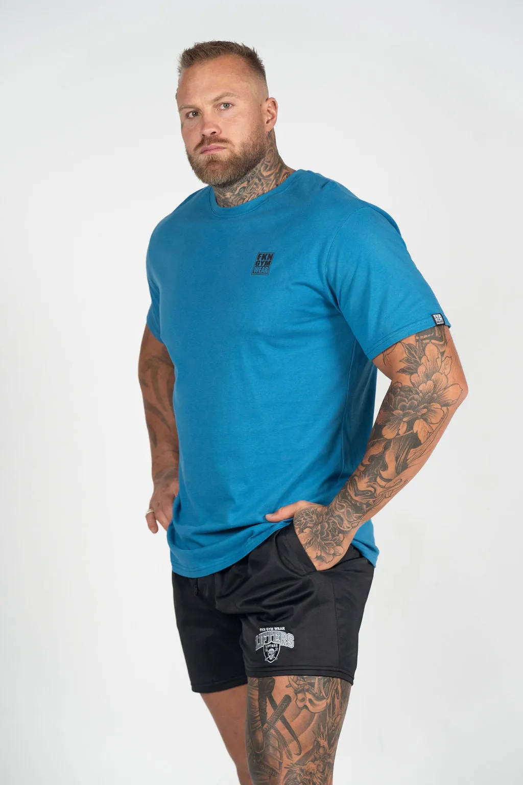 Stone | Men's Gym T-Shirt | Ocean Blue