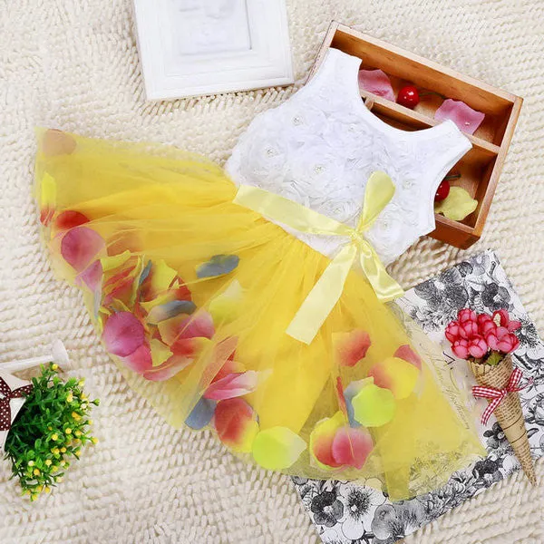 Toddler Baby Kid Girls Princess Party Tutu Lace Bow Flower Dresses Clothes Wholesale