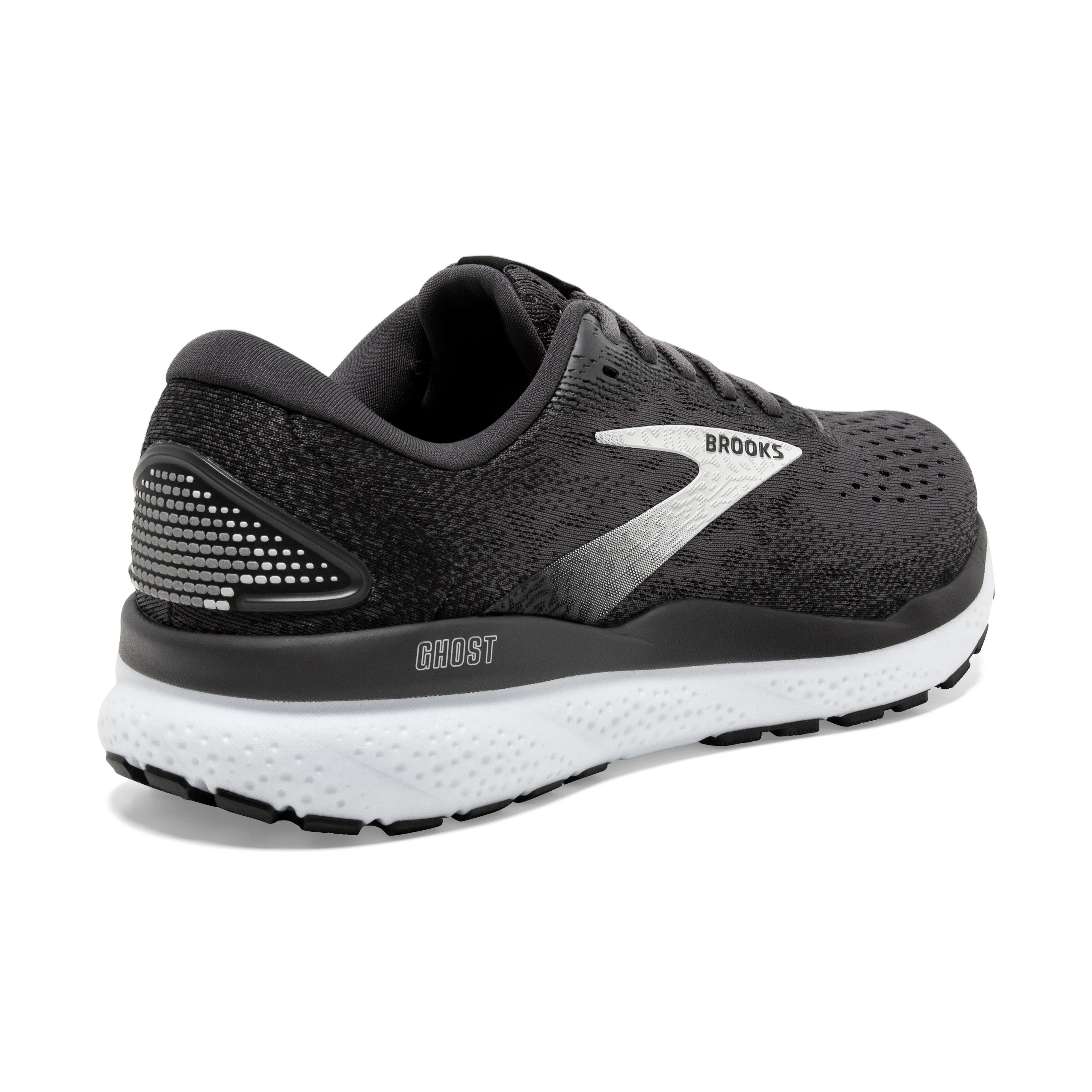 Women's Brooks Ghost 16 Color: Black / Grey / White (WIDE WIDTH)