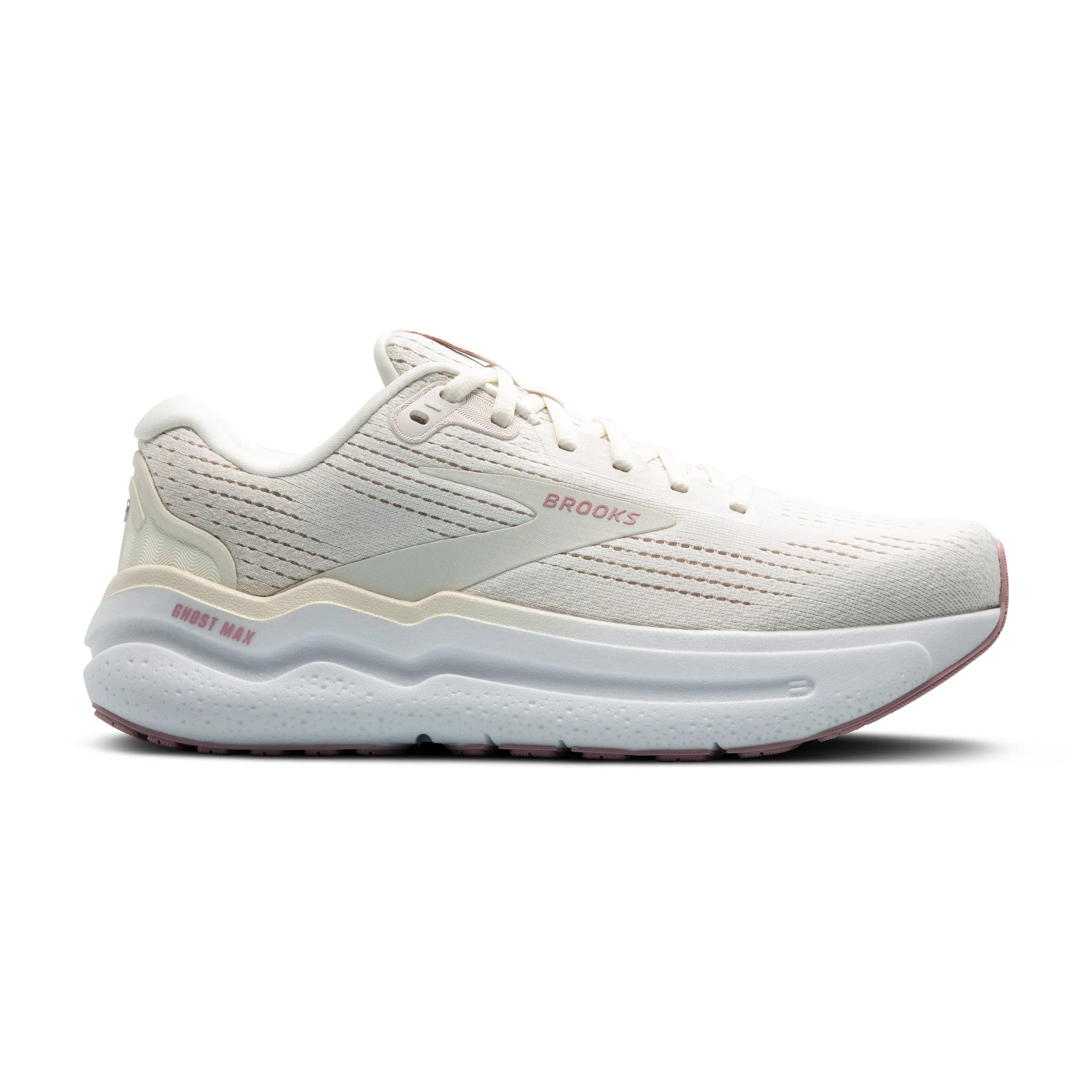 Women's Brooks Ghost Max 2 Color: Coconut Milk/Gray/Zephyr (EXTRA WIDE WIDTH)