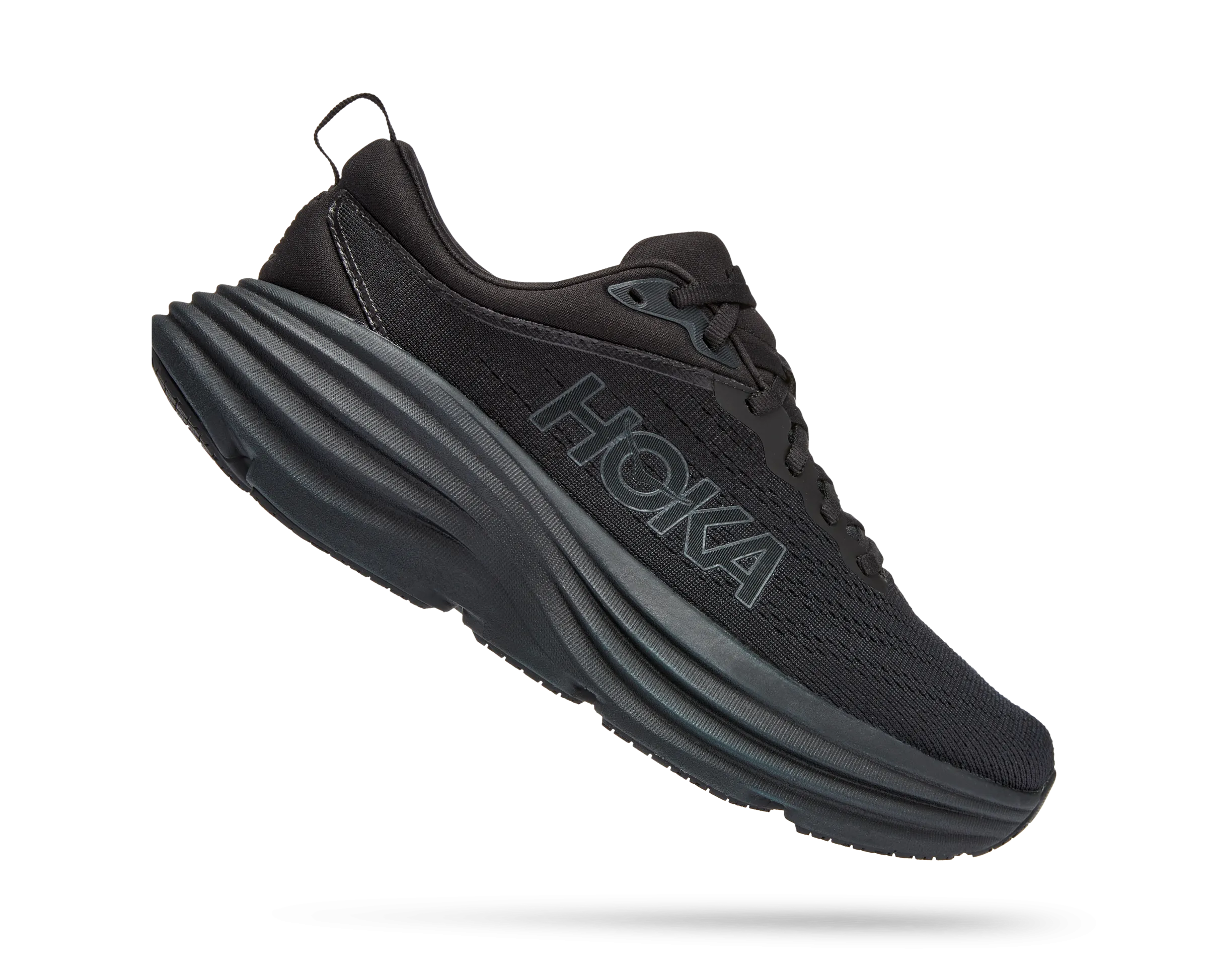 Women's Hoka Bondi 8 Color: Black / Black