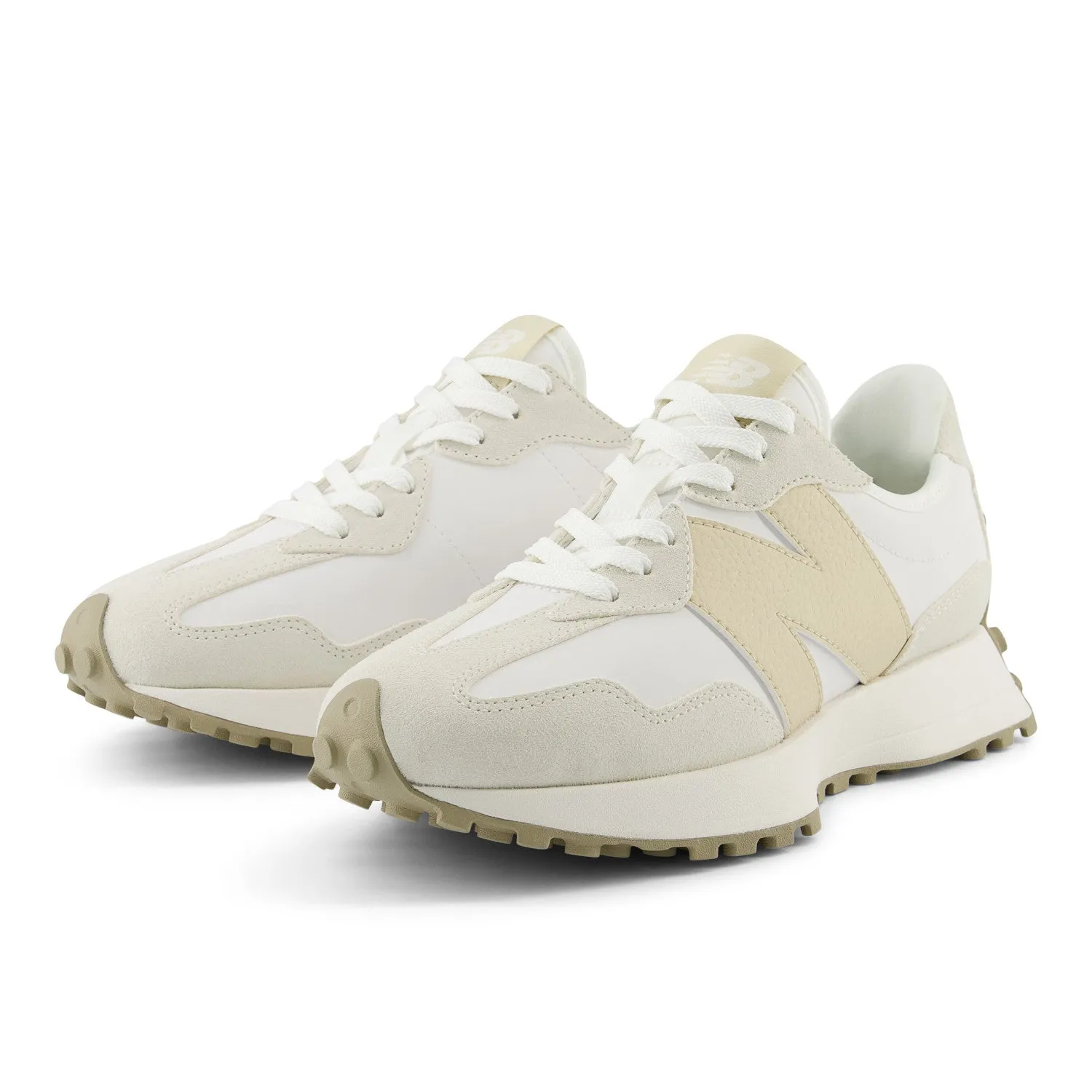 Women's New Balance 327 Color: Sea Salt with Sandstone