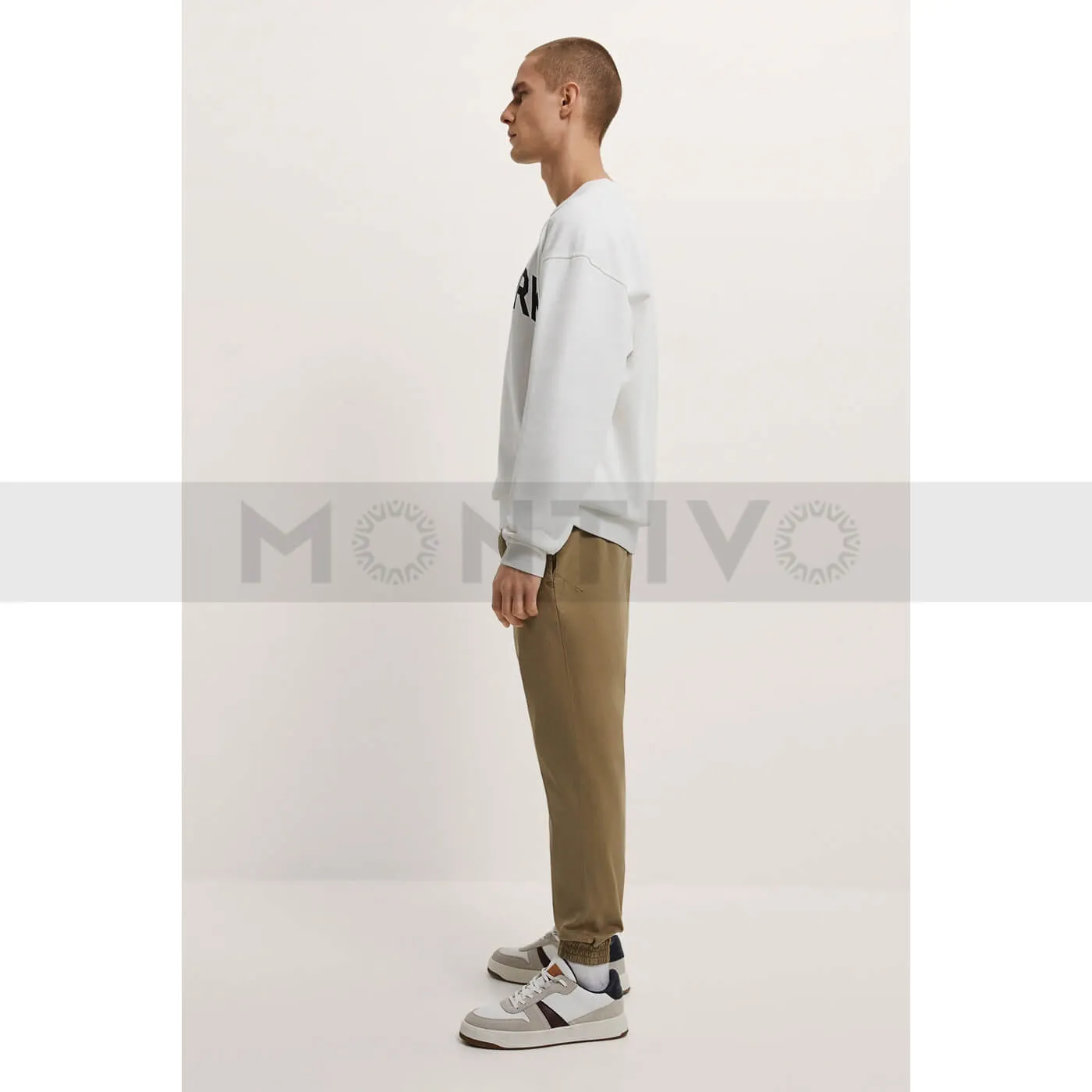 ZM Khaki Slim Fit Jogger Pants